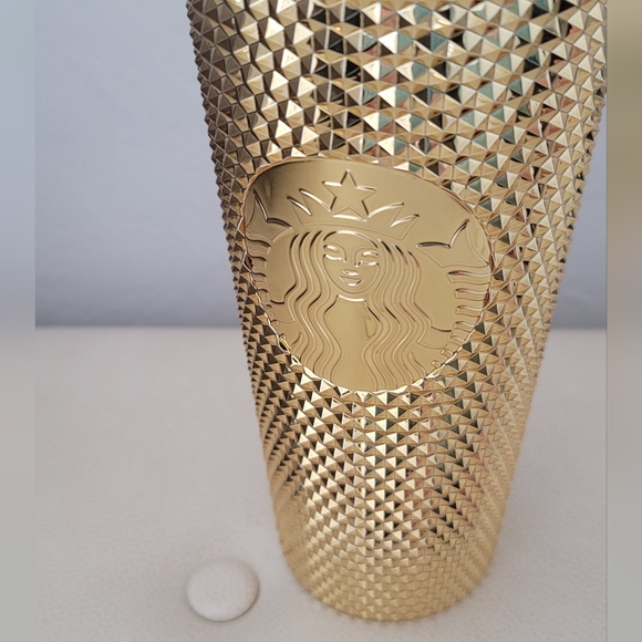 Starbucks Limited Edition Gold Las Vegas Collection Studded Tumbler 24oz - Picture 6 of 6
